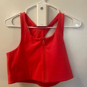 Girlfriend Collective Paloma Zip-up Sports Bra size XL